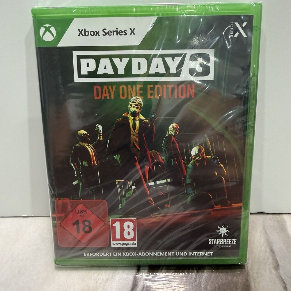 Payday 3: Day One Edition (Xbox Series X, 2023) — PEGI 18 — New Sealed